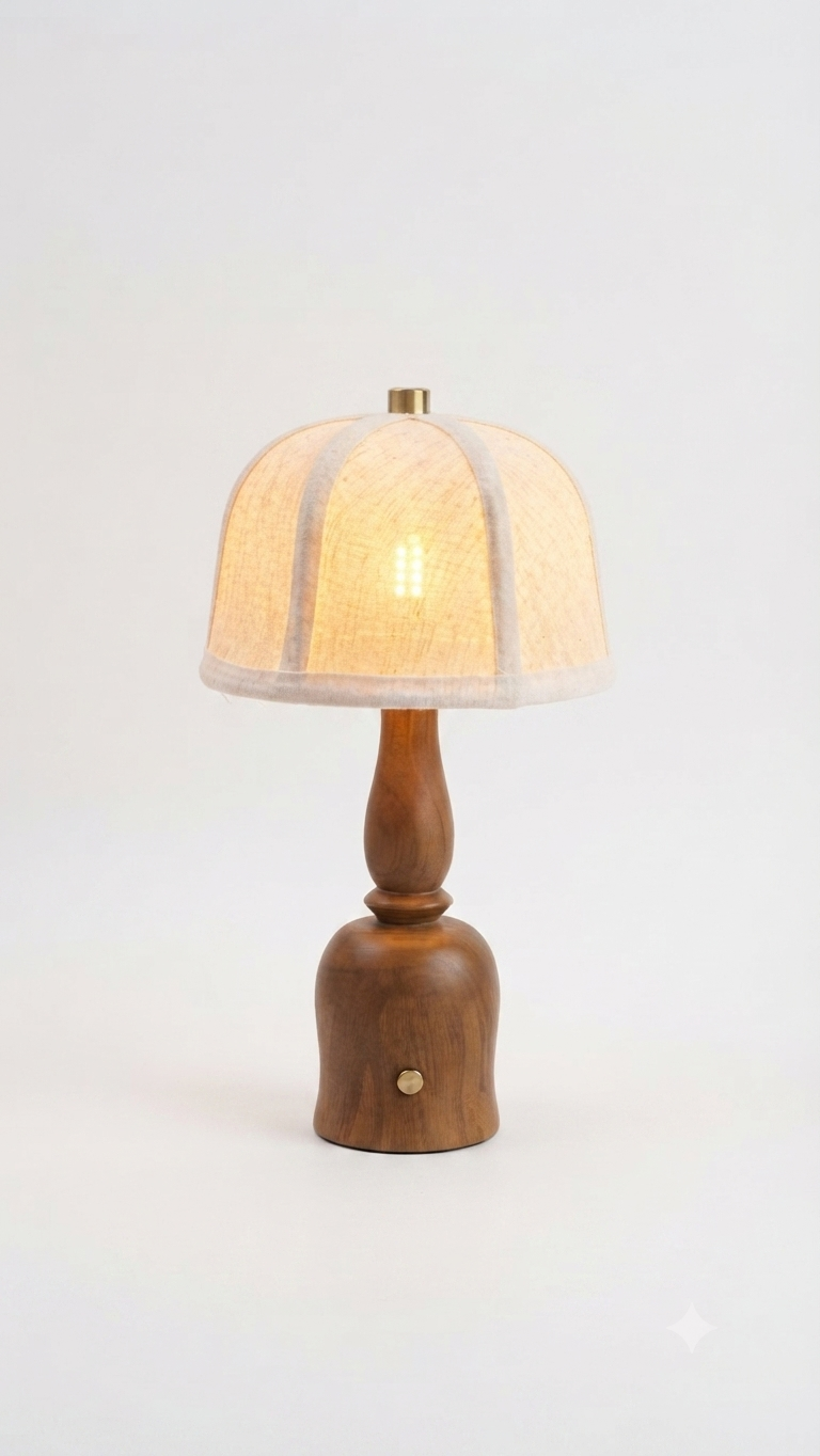 Koa - Teak Wood Lamp